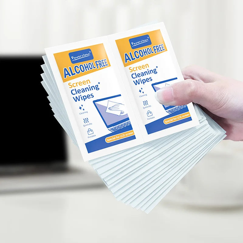 40pcs Dual-Use Screen Cleaning Kit Portable Wipes for Phones Tablets Laptop TV Monitors Cars Spotless LCD Screens and Displays